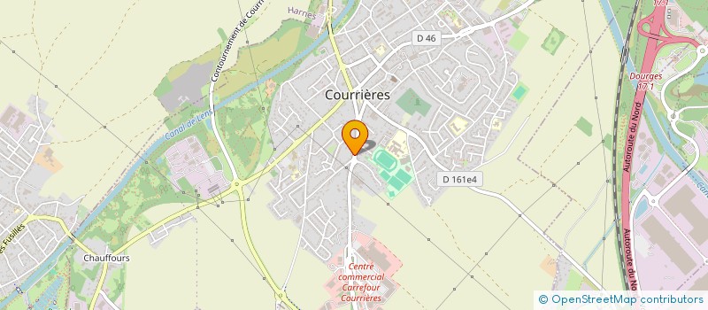 localisation de l'entreprise MADAME VANESSA THUMEREL à COURRIERES