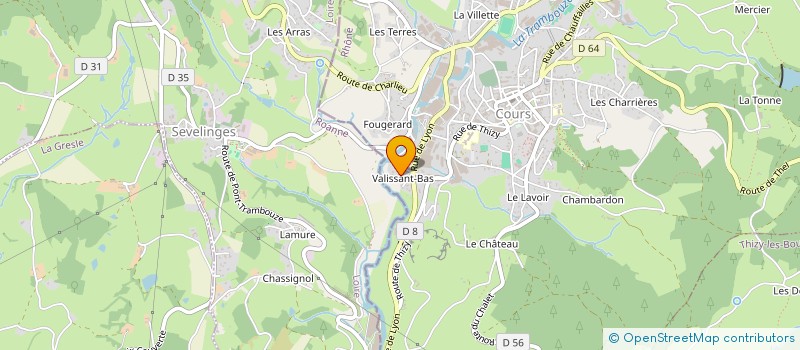 localisation de l'entreprise MADAME VANESSA VADEBOIN  COURS