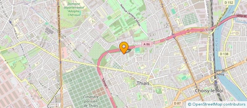 localisation de l'entreprise MADAME VANESSA VALLONE  THIAIS