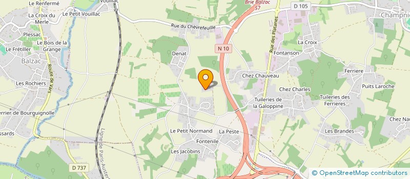 localisation de l'entreprise MADAME VANESSA VANHOOF  CHAMPNIERS