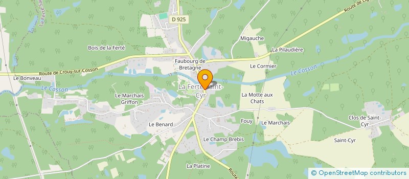 localisation de l'entreprise MADAME VANESSA VANNEAU  LA FERTE-SAINT-CYR