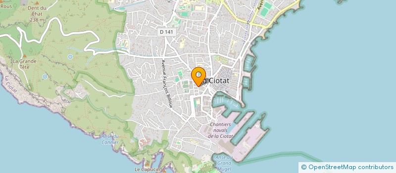 localisation de l'entreprise MADAME VANESSA VASSAL  LA CIOTAT