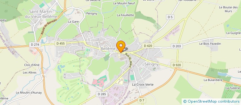 localisation de l'entreprise MADAME VANESSA VAZ à BELLEME