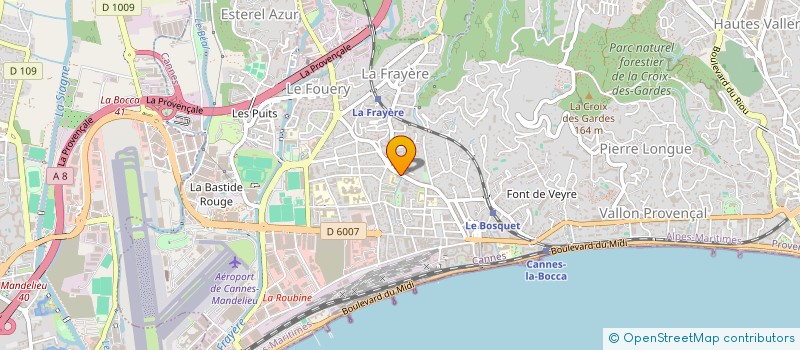 localisation de l'entreprise MADAME VANESSA VENNI à CANNES