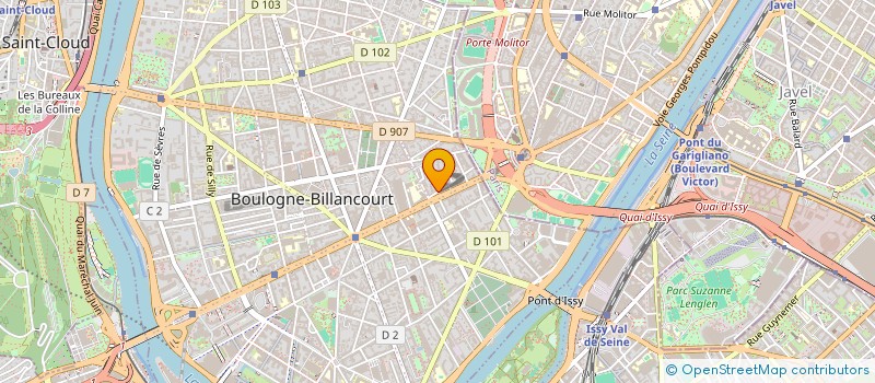 localisation de l'entreprise MADAME VANESSA VERCEL  BOULOGNE-BILLANCOURT