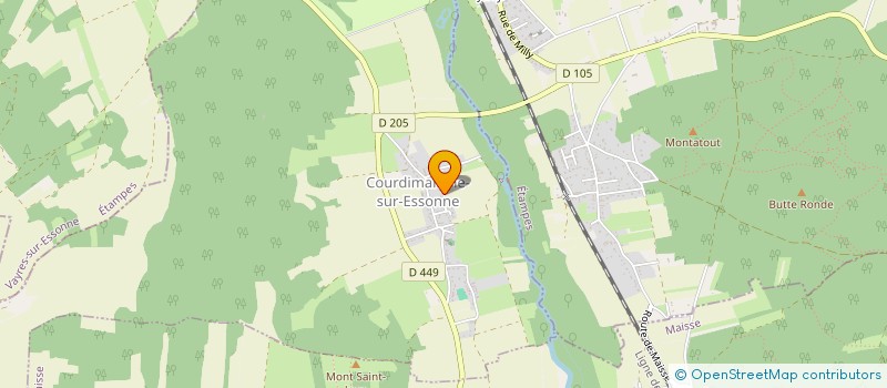 localisation de l'entreprise MADAME VANESSA VERNIZEAU à COURDIMANCHE-SUR-ESSONNE