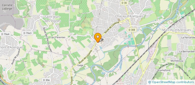 localisation de l'entreprise MADAME VANESSA VERON  CHAZAY-D'AZERGUES