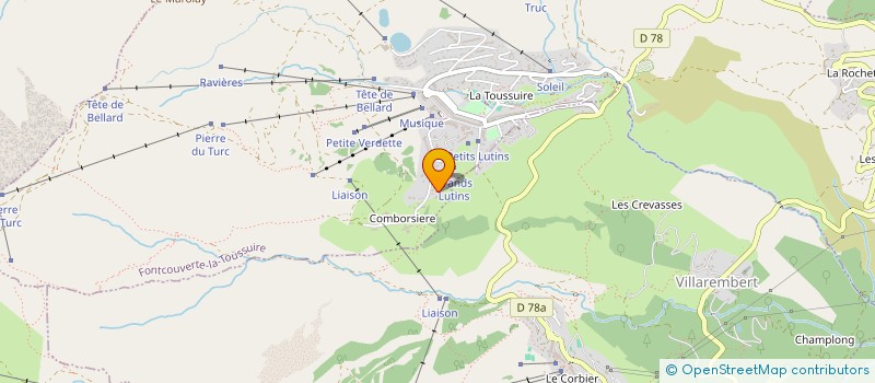 localisation de l'entreprise MADAME VANESSA VIDAL à FONTCOUVERTE-LA-TOUSSUIRE