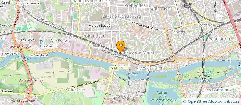 localisation de l'entreprise MADAME VANESSA VIDAL  TOURS