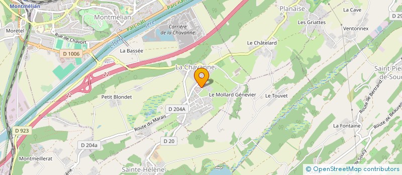 localisation de l'entreprise MADAME VANESSA VIEIRA DOS REIS à LA CHAVANNE
