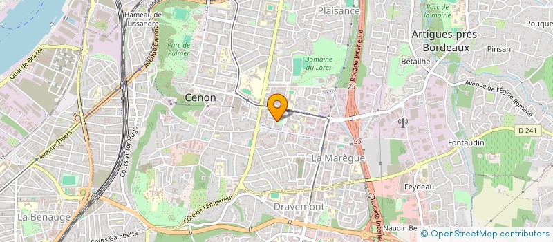 localisation de l'entreprise MADAME VANESSA VIGNEAU  CENON