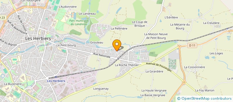 localisation de l'entreprise MADAME VANESSA VINCENDEAU  HERBIERS (LES)