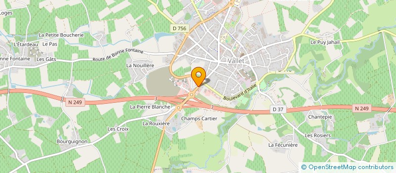 localisation de l'entreprise MADAME VANESSA VISSAULT  VALLET