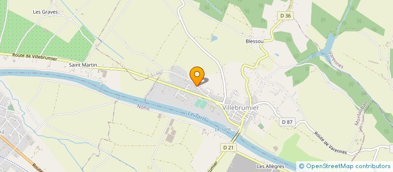 localisation de l'entreprise MADAME VANESSA VIVERT  VILLEBRUMIER