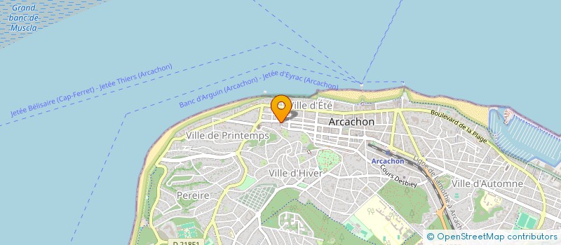 localisation de l'entreprise MADAME VANESSA VOIRON  ARCACHON