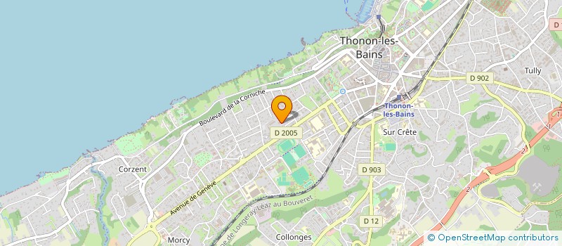 localisation de l'entreprise MADAME VANESSA WEBER  THONON-LES-BAINS