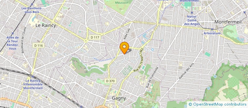 localisation de l'entreprise MADAME VANESSA ZEBOULON  GAGNY