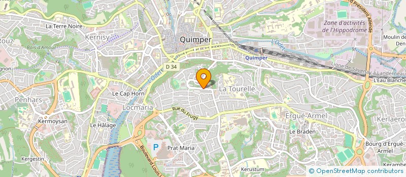 localisation de l'entreprise MADAME VANESSA ZIG  QUIMPER