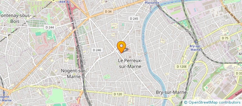 localisation de l'entreprise MADAME VANIA DA SILVA  LE PERREUX-SUR-MARNE