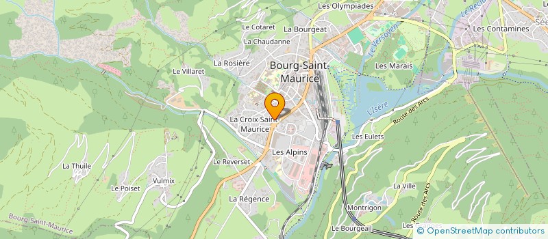 localisation de l'entreprise MADAME VANIA QUEIROZ FERREIRA  BOURG-SAINT-MAURICE