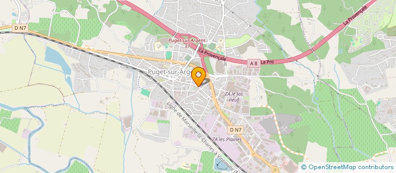 localisation de l'entreprise MADAME VANIA QUINTAS SARDINHA  PUGET-SUR-ARGENS