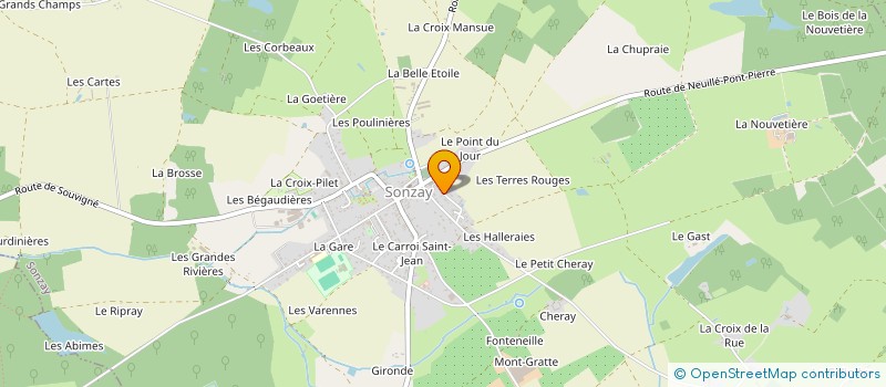 localisation de l'entreprise MADAME VANINA BOURDIN  SONZAY