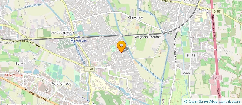 localisation de l'entreprise MADAME VANINA CASONI  AVIGNON