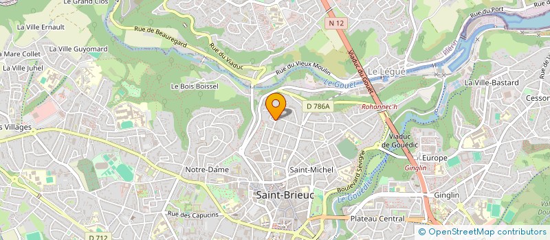 localisation de l'entreprise MADAME VANINA HALL  SAINT-BRIEUC