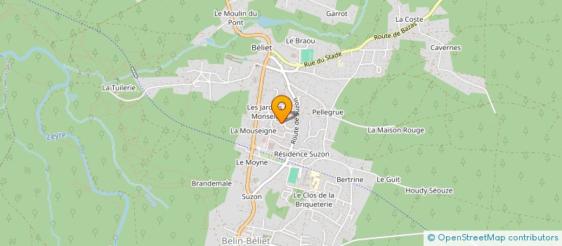 localisation de l'entreprise MADAME VANINA HERNANDEZ  BELIN-BELIET