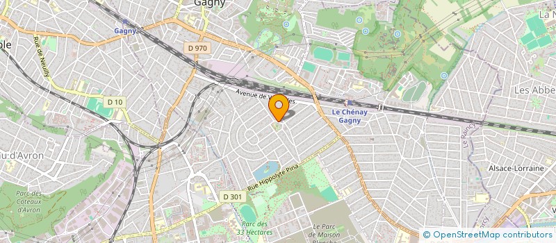 localisation de l'entreprise MADAME VANINA LEPELLEY  GAGNY