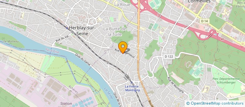 localisation de l'entreprise MADAME VANINA MARTINEAU  LA FRETTE-SUR-SEINE