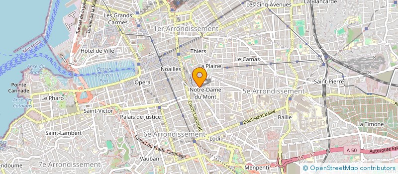 localisation de l'entreprise MADAME VANINA MERCURY  MARSEILLE 6EME