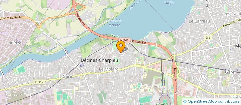 localisation de l'entreprise MADAME VANINA MICHEL  DECINES-CHARPIEU