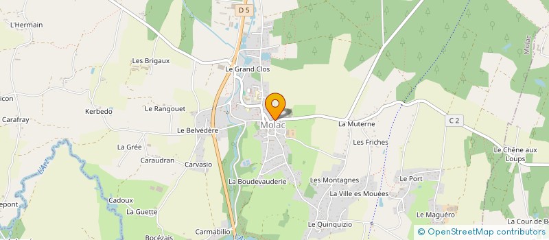 localisation de l'entreprise MADAME VANINA POUJOL DE MOLLIENS  MOLAC