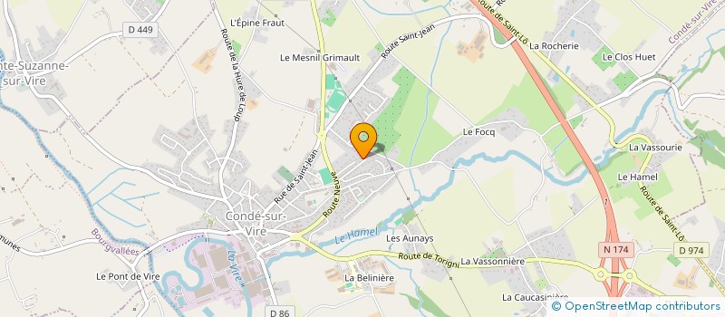 localisation de l'entreprise MADAME VANINA SUZANNE  CONDE-SUR-VIRE