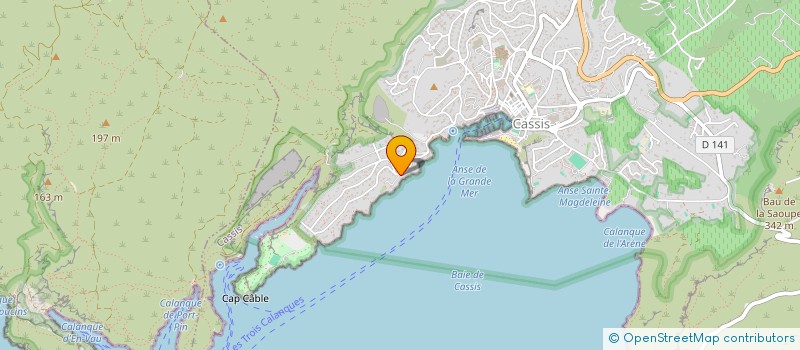 localisation de l'entreprise MADAME VANMARCKE WATINE à CASSIS