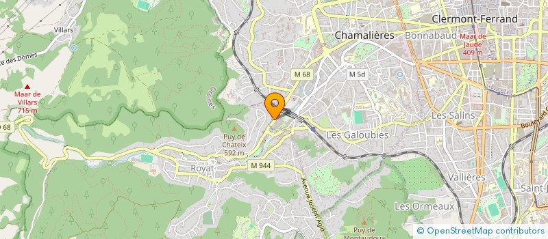 localisation de l'entreprise MADAME VANNESSA DESCHAMPS  CHAMALIERES