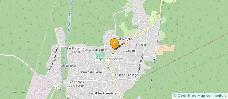 localisation de l'entreprise MADAME VANNINA JACOBS  LEGE-CAP-FERRET