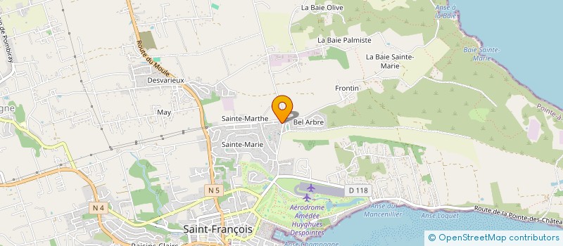 localisation de l'entreprise MADAME VANYNA GARRAUD à SAINT-FRANCOIS