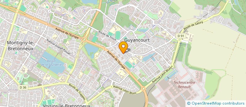 localisation de l'entreprise MADAME VASANTHA ZEGANADIN  GUYANCOURT