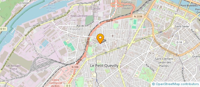 localisation de l'entreprise MADAME VASTINE DIKOKO PINGANA  LE PETIT-QUEVILLY