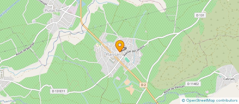 localisation de l'entreprise MADAME VAYA GUILHEM  PLAISSAN