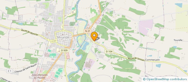 localisation de l'entreprise MADAME VEERLE VAN GORP  MIRANDE