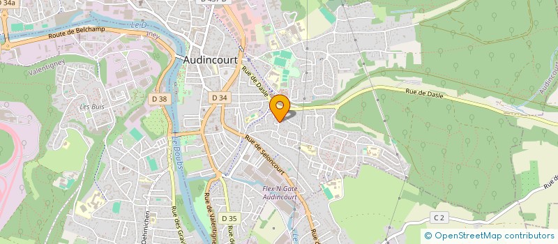 localisation de l'entreprise MADAME VELIKA MUSTAFIC  AUDINCOURT