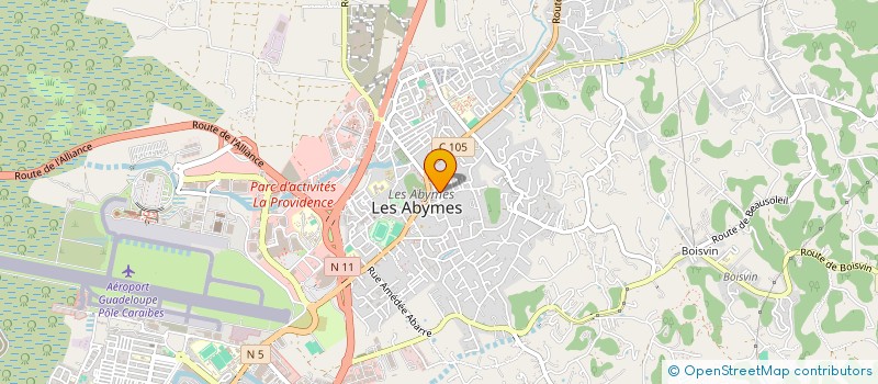 localisation de l'entreprise MADAME VENANTE DESRAVINES à LES ABYMES