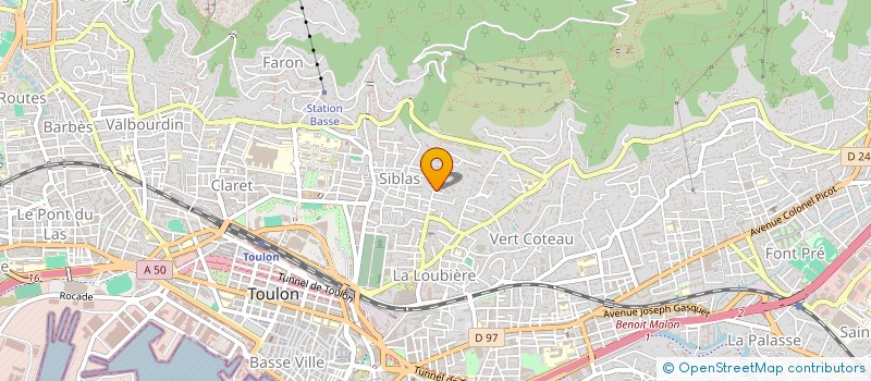 localisation de l'entreprise MADAME VENERA ASLLANI  TOULON