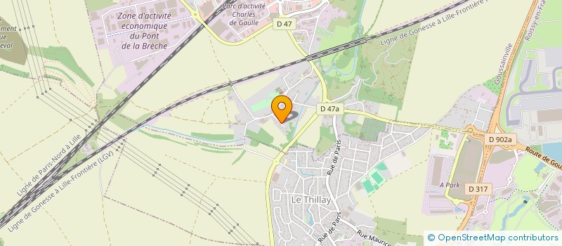 localisation de l'entreprise MADAME VERA ALMEIDA  GOUSSAINVILLE