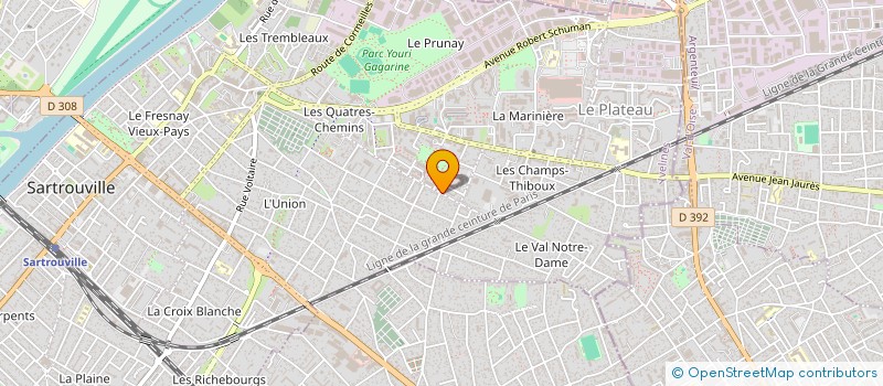 localisation de l'entreprise MADAME VERA DUARTE MOREIRA à SARTROUVILLE