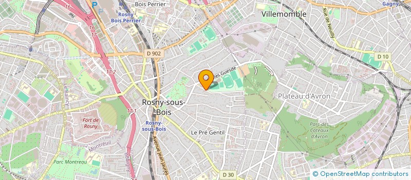 localisation de l'entreprise MADAME VERA HUDOIAROV à ROSNY-SOUS-BOIS