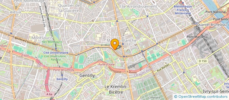 localisation de l'entreprise MADAME VERA KRYSHTALEVA  PARIS